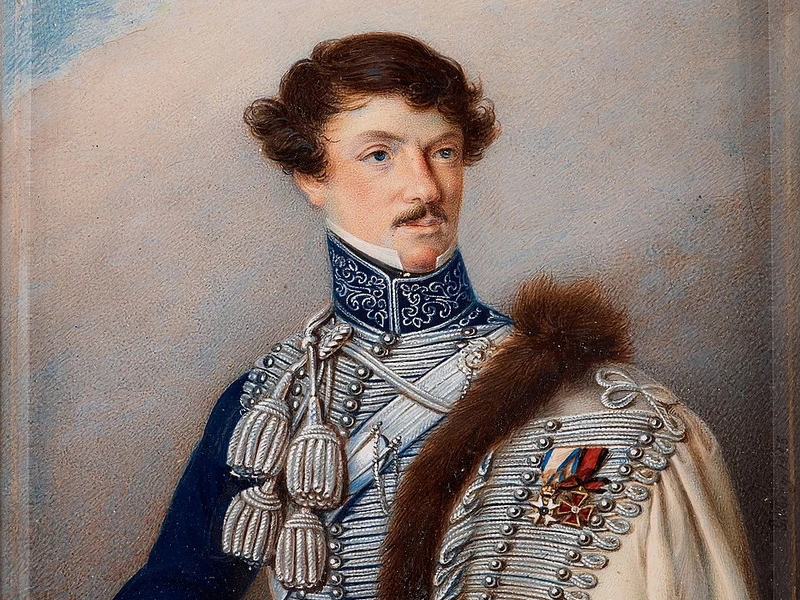 1769-Jacob Axel Gillberg - Jakob Wilhelm Sprengtporten in uniforme per le guardie di vita a cavallo